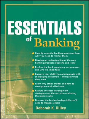 cover image of Essentials of Banking
